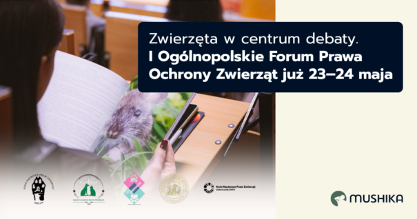 Zwierzęta w centrum debaty. I Ogólnopolskie Forum Prawa Ochrony Zwierząt już 23–24 maja